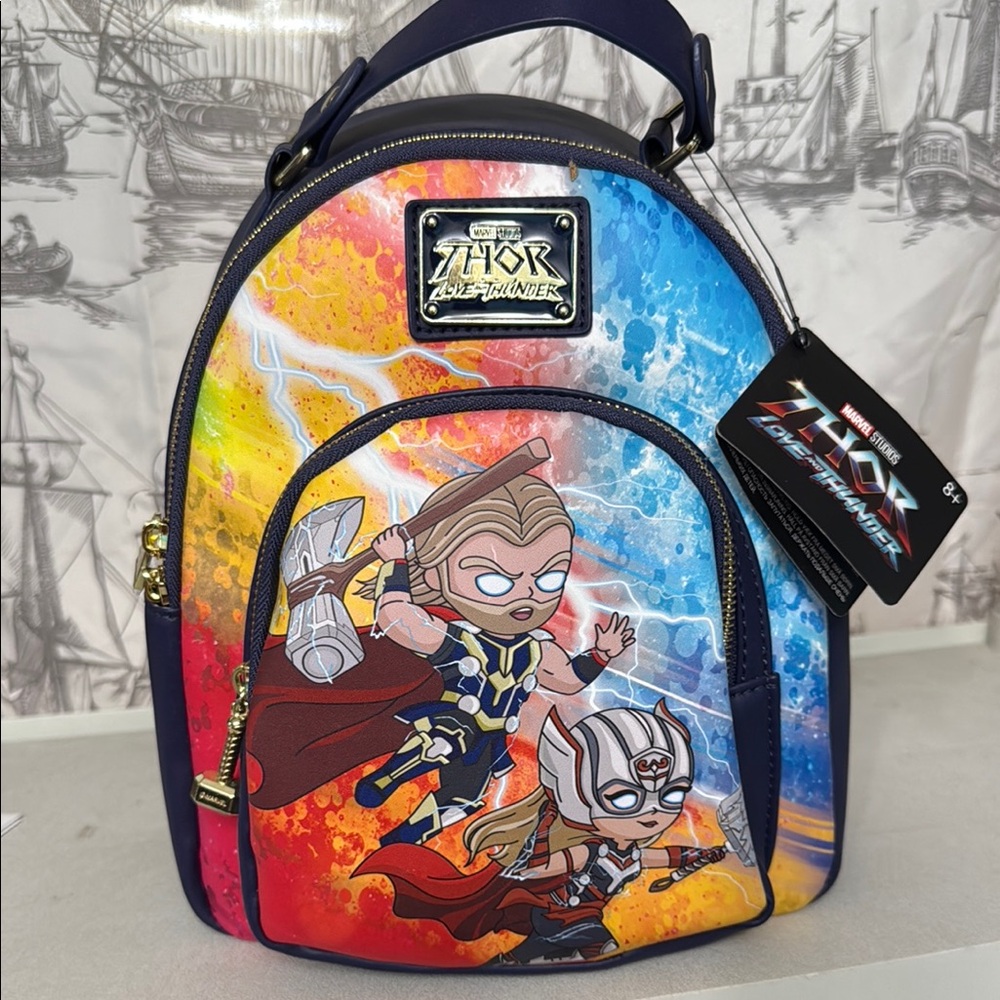 Loungefly Marvel Studios Thor Love and Thunder Backpack NWT